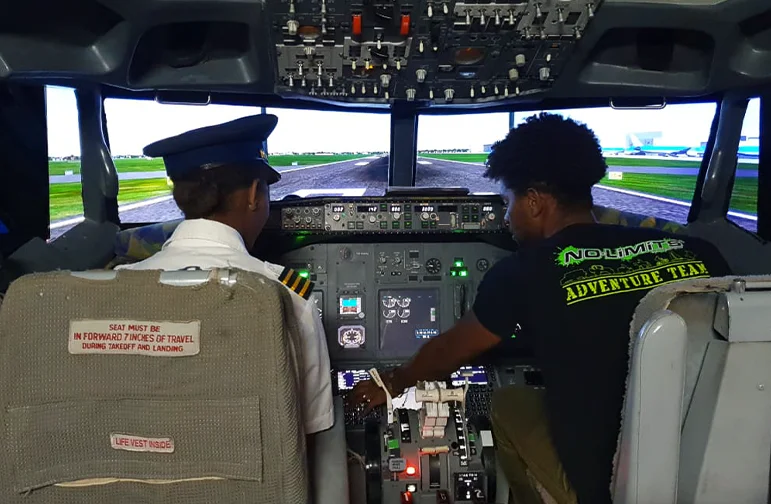 Flight Simulator Experience on Sal Island Cape Verde