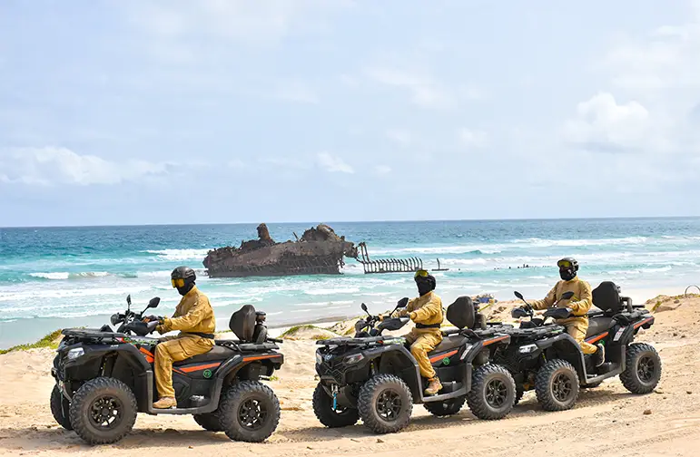 North Boa Vista Quad Tour Shipwreck