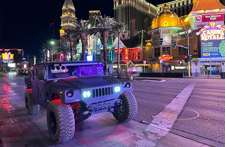 Military Hummer Las Vegas Strip