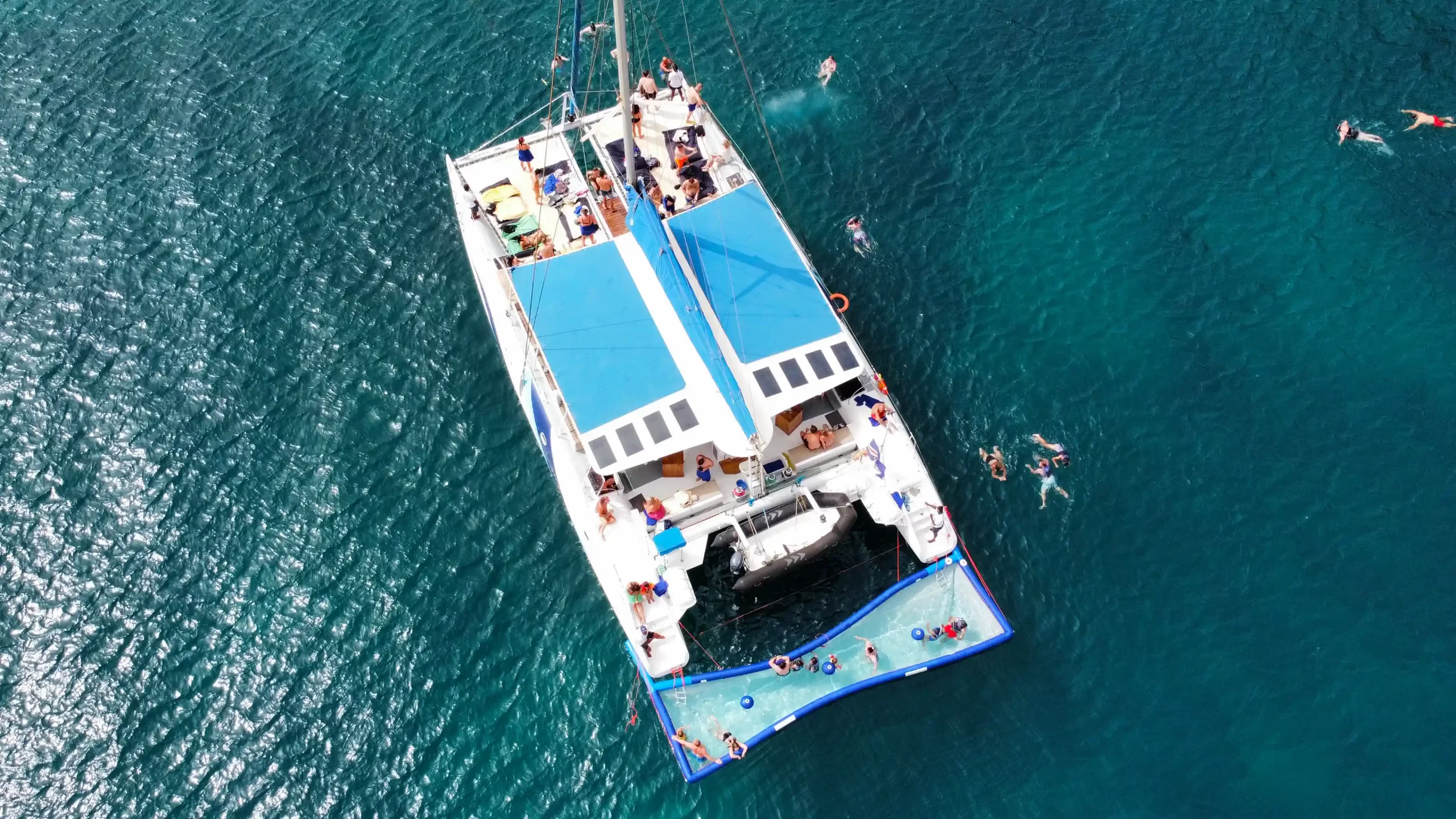 Catamaran Sodade Sal Island Aerial View