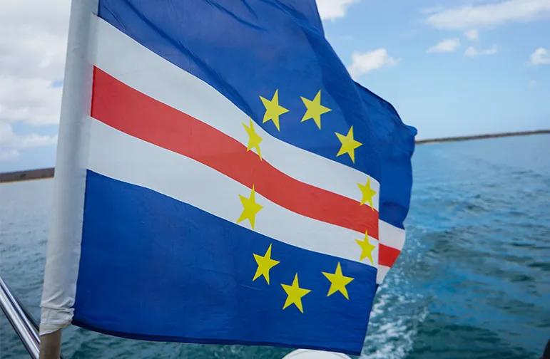 Cape Verde Flag, Catamaran Sodade Boa Vista