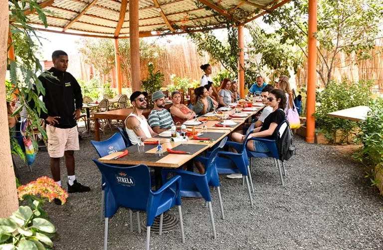 lunch during history and culture boa vista tour
